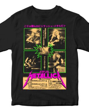 Playera Metallica: Tour Damaged Justice Japonés