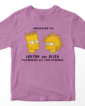 Playera Los Simpsons: Lester and Eliza