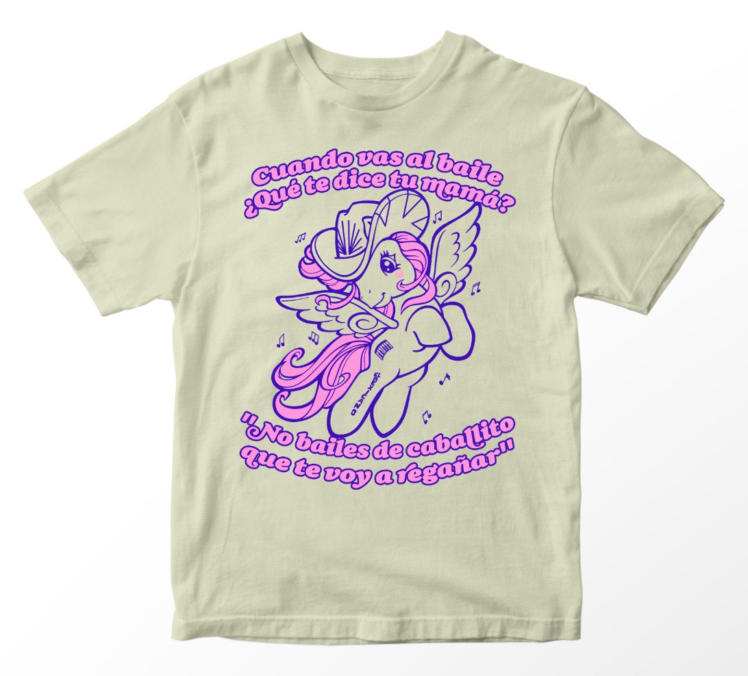 Playera Mi Banda el Mexicano: No bailes de caballito