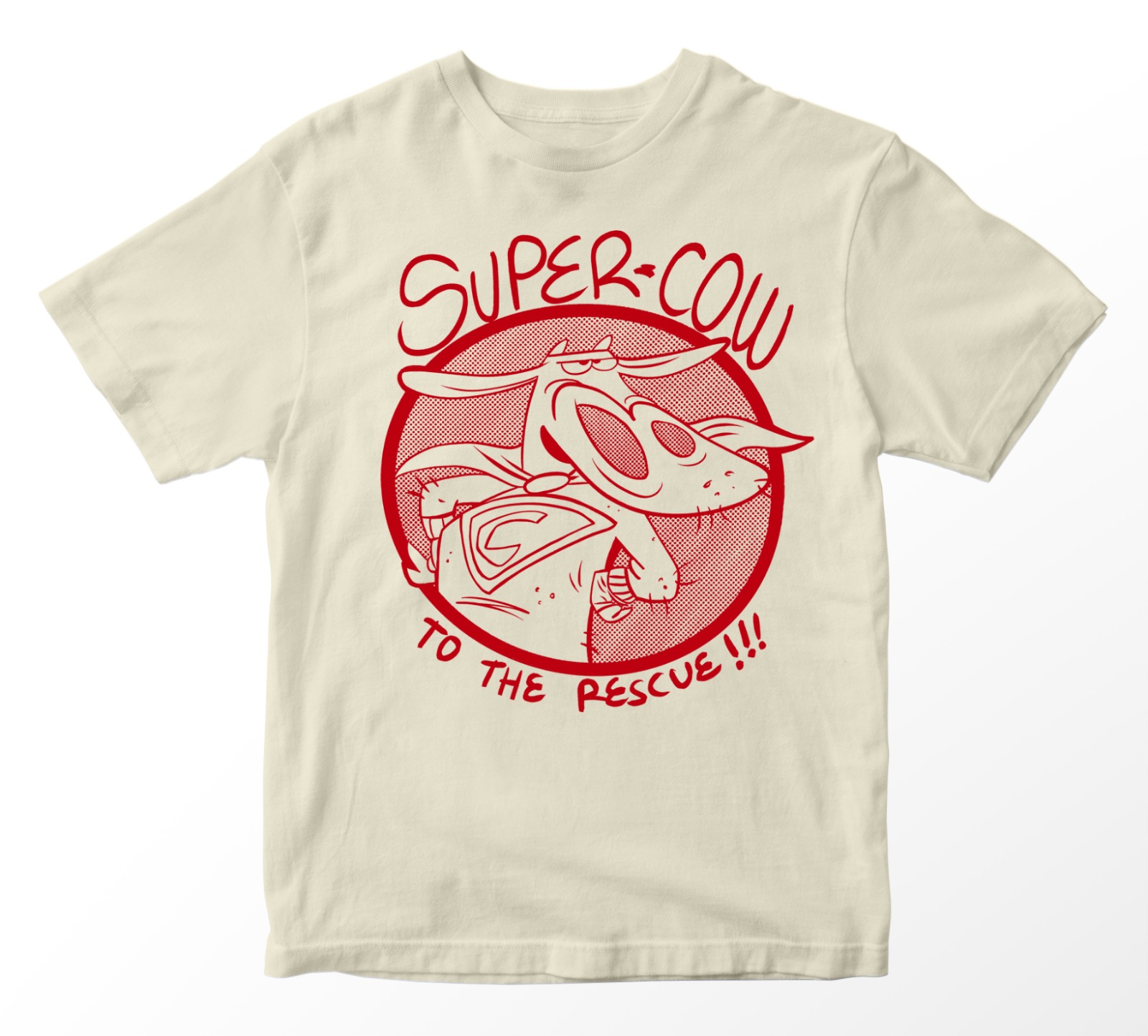 Playera Super Cow to the Rescue (Vaca y Pollito)